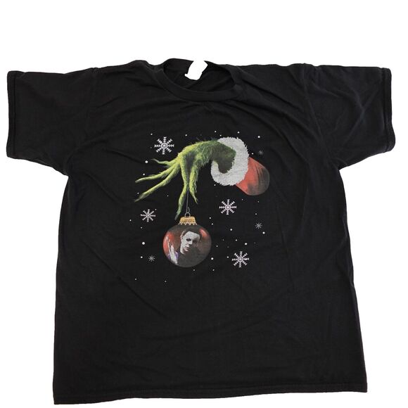 Unbranded Other - Christmas Halloween Shirt Unisex Large Michael Myers The Grinch Baddie Emo Goth
